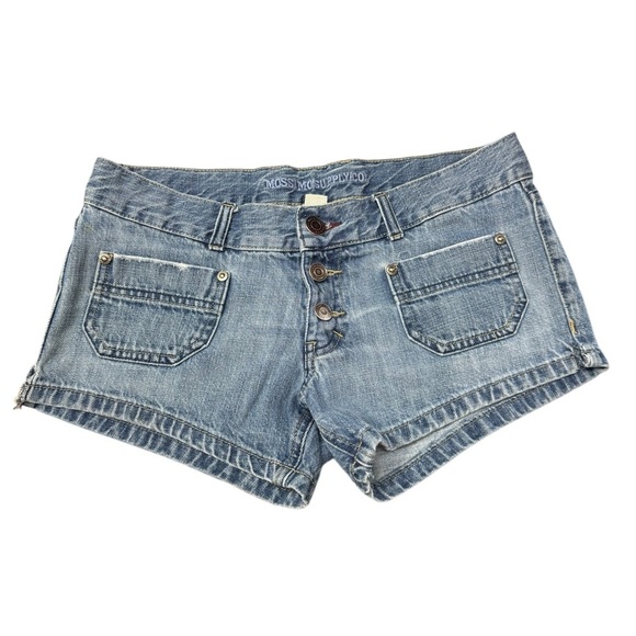 MOSSIMO  SUPPLY CO. Blue Jean Shorts with Frayed Hem - Picture 1 of 5